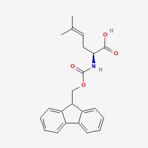 molecular formula C22H23NO4 B3030513 Fmoc-(S)-2-Amino-5-methylhex-4-enoic acid CAS No. 914486-08-1