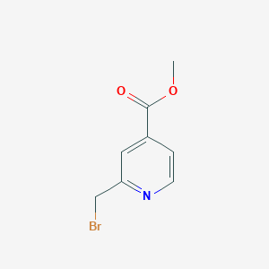 molecular formula C8H8BrNO2 B3030514 Methyl 2-(bromomethyl)isonicotinate CAS No. 914639-05-7