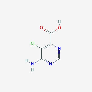 molecular formula C5H4ClN3O2 B3030517 6-Amino-5-chloro-4-pyrimidinecarboxylic acid CAS No. 914916-98-6