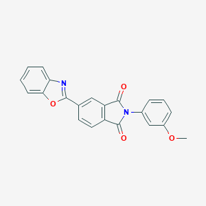 molecular formula C22H14N2O4 B303052 5-(1,3-benzoxazol-2-yl)-2-(3-methoxyphenyl)-1H-isoindole-1,3(2H)-dione 