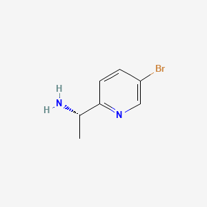 molecular formula C7H9BrN2 B3030522 (S)-1-(5-Bromopyridin-2-YL)ethanamine CAS No. 915720-70-6