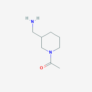 molecular formula C8H16N2O B3030526 1-(3-Aminomethyl-piperidin-1-yl)-ethanone CAS No. 915922-81-5