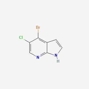 molecular formula C7H4BrClN2 B3030532 4-溴-5-氯-1H-吡咯并[2,3-b]吡啶 CAS No. 916176-52-8