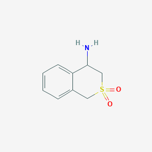 molecular formula C9H11NO2S B3030535 4-Aminoisothiochroman 2,2-dioxide CAS No. 916420-33-2
