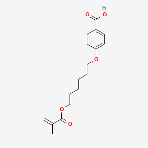 molecular formula C17H22O5 B3030537 4-{[6-(甲基丙烯酰氧基)己基]氧基}苯甲酸 CAS No. 91652-00-5
