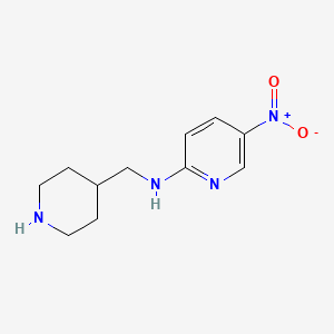 B3030541 (5-Nitro-pyridin-2-yl)-piperidin-4-ylmethyl-amine CAS No. 916791-15-6