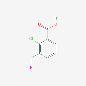 molecular formula C8H6ClFO2 B3030542 2-Chloro-3-(fluoromethyl)benzoic acid CAS No. 916791-84-9