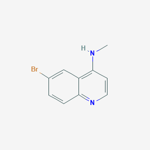 molecular formula C10H9BrN2 B3030543 6-Bromo-N-methylquinolin-4-amine CAS No. 916812-31-2