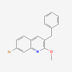 molecular formula C17H14BrNO B3030555 3-Benzyl-7-bromo-2-methoxyquinoline CAS No. 918648-51-8