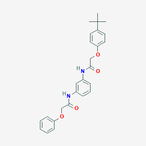 molecular formula C26H28N2O4 B303056 2-(4-tert-butylphenoxy)-N-{3-[(phenoxyacetyl)amino]phenyl}acetamide 
