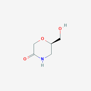 molecular formula C5H9NO3 B3030564 (R)-6-(羟甲基)吗啉-3-酮 CAS No. 919286-65-0