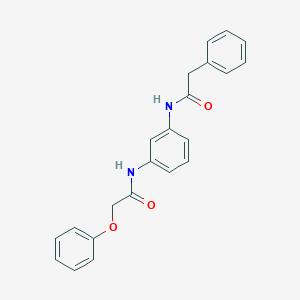 molecular formula C22H20N2O3 B303057 2-phenoxy-N-{3-[(phenylacetyl)amino]phenyl}acetamide 