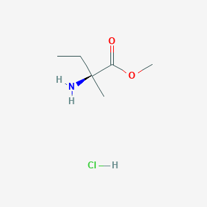 molecular formula C6H14ClNO2 B3030597 (S)-Methyl 2-amino-2-methylbutanoate hydrochloride CAS No. 92760-72-0