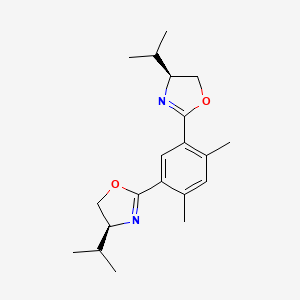 molecular formula C20H28N2O2 B3030606 (S,S)-4,6-Bis(4-isopropyl-2-oxazolin-2-yl)-m-xylene CAS No. 929896-22-0