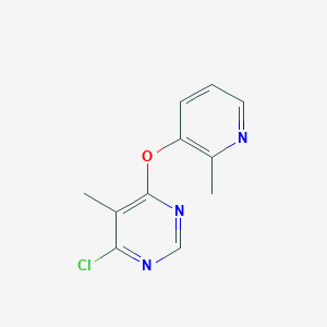 4-Chloro-5-methyl-6-((2-methylpyridin-3-yl)oxy)pyrimidine