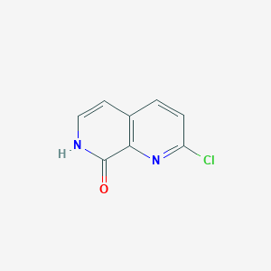 molecular formula C8H5ClN2O B3030609 2-氯-1,7-萘啶-8(7H)-酮 CAS No. 930303-55-2