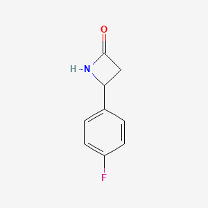 molecular formula C9H8FNO B3030610 4-(4-Fluorophenyl)azetidin-2-one CAS No. 930769-46-3