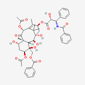 molecular formula C47H53NO15 B3030617 Paclitaxel Oxetane Ring-Opened 3-Acetyl 4-Benzoyl Impurity CAS No. 932042-85-8