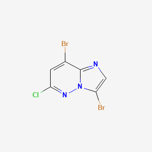 3,8-Dibromo-6-chloroimidazo[1,2-b]pyridazine