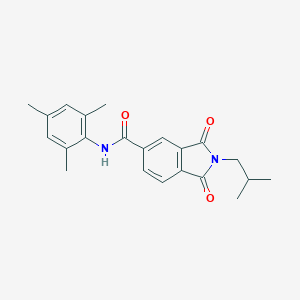 molecular formula C22H24N2O3 B303062 2-isobutyl-N-mesityl-1,3-dioxo-5-isoindolinecarboxamide 