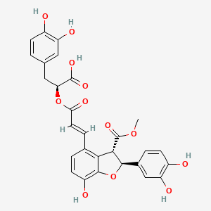 molecular formula C28H24O12 B3030620 Monomethyl lithospermate CAS No. 933054-33-2