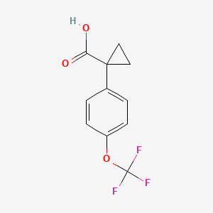 B3030643 1-(4-(Trifluoromethoxy)phenyl)cyclopropanecarboxylic acid CAS No. 936727-93-4