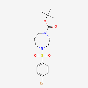 molecular formula C16H23BrN2O4S B3030648 4-Boc-1-[(4-bromobenzene)sulfonyl]homopiperazine CAS No. 937012-68-5