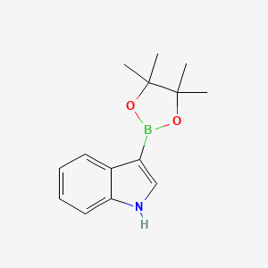 molecular formula C14H18BNO2 B3030650 3-(4,4,5,5-Tetramethyl-1,3,2-dioxaborolan-2-yl)-1H-indole CAS No. 937366-54-6