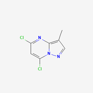 molecular formula C7H5Cl2N3 B3030658 5,7-Dichloro-3-methylpyrazolo[1,5-A]pyrimidine CAS No. 939979-43-8