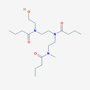 N-[2-[butanoyl-[2-[butanoyl(2-hydroxyethyl)amino]ethyl]amino]ethyl]-N-methylbutanamide