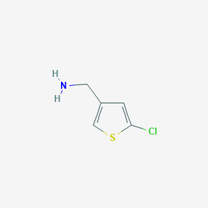 molecular formula C5H6ClNS B3030677 (5-Chlorothiophen-3-yl)methanamine CAS No. 942316-71-4