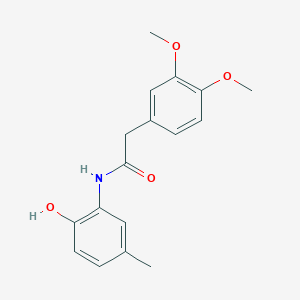 molecular formula C17H19NO4 B303068 2-(3,4-dimethoxyphenyl)-N-(2-hydroxy-5-methylphenyl)acetamide 