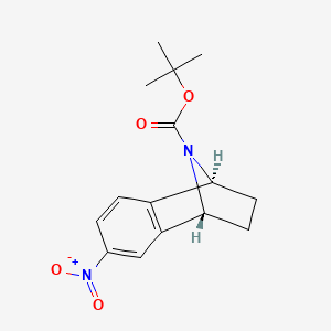 molecular formula C15H18N2O4 B3030681 6-硝基-(1S,4R)-1,2,3,4-四氢-1,4-表氮杂-萘-9-甲酸叔丁酯 CAS No. 942492-09-3