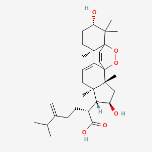 molecular formula C31H46O6 B3030682 过氧化脱氢土霉素酸 CAS No. 943225-53-4