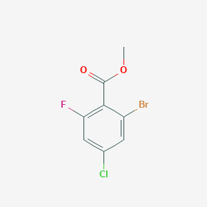 molecular formula C8H5BrClFO2 B3030691 2-溴-4-氯-6-氟苯甲酸甲酯 CAS No. 943975-33-5