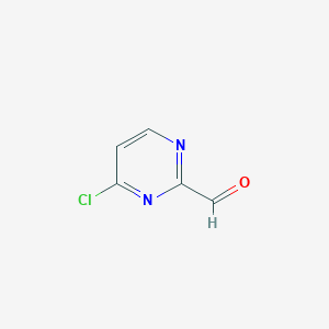 molecular formula C5H3ClN2O B3030705 4-氯嘧啶-2-甲醛 CAS No. 944902-13-0