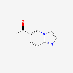 molecular formula C9H8N2O B3030712 1-(咪唑并[1,2-a]吡啶-6-基)乙酮 CAS No. 944905-12-8
