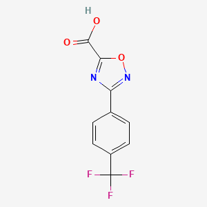 molecular formula C10H5F3N2O3 B3030714 3-(4-(Trifluoromethyl)phenyl)-1,2,4-oxadiazole-5-carboxylic acid CAS No. 944906-47-2