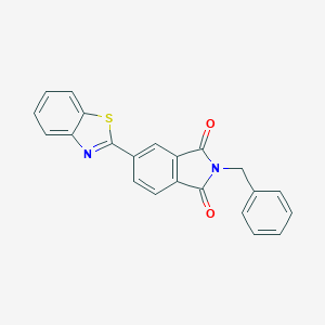 molecular formula C22H14N2O2S B303072 5-(1,3-benzothiazol-2-yl)-2-benzyl-1H-isoindole-1,3(2H)-dione 