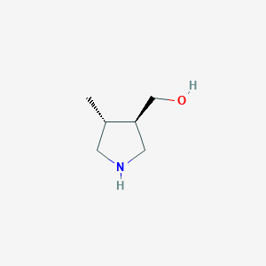 molecular formula C6H13NO B3030720 ((3R,4R)-4-methylpyrrolidin-3-yl)methanol CAS No. 945723-36-4