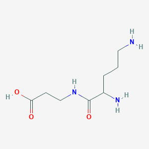 3-(2,5-diaminopentanoylamino)propanoic Acid