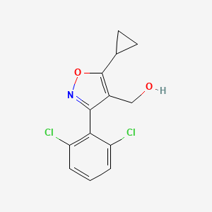 molecular formula C13H11Cl2NO2 B3030726 (5-环丙基-3-(2,6-二氯苯基)异恶唑-4-基)甲醇 CAS No. 946426-89-7