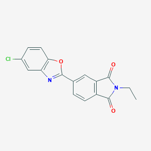 molecular formula C17H11ClN2O3 B303073 5-(5-chloro-1,3-benzoxazol-2-yl)-2-ethyl-1H-isoindole-1,3(2H)-dione 