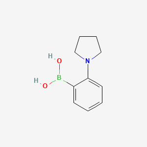 molecular formula C10H14BNO2 B3030743 2-(Pyrrolidino)phenylboronic acid CAS No. 948592-78-7