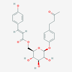 [(2R,3S,4S,5R,6S)-3,4,5-trihydroxy-6-[4-(3-oxobutyl)phenoxy]oxan-2-yl]methyl (E)-3-(4-hydroxyphenyl)prop-2-enoate