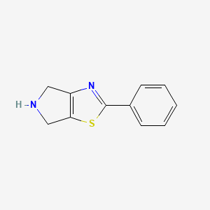molecular formula C11H10N2S B3030768 2-Phenyl-5,6-dihydro-4H-pyrrolo[3,4-d]thiazole CAS No. 954241-29-3