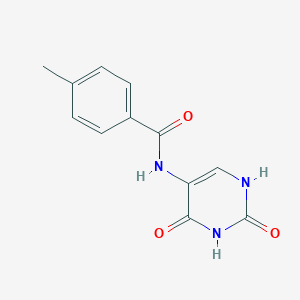 molecular formula C12H11N3O3 B303079 N-(2,4-dioxo-1,2,3,4-tetrahydropyrimidin-5-yl)-4-methylbenzamide CAS No. 665025-71-8