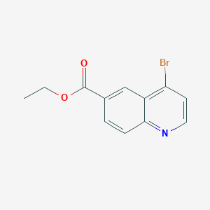 molecular formula C12H10BrNO2 B3030795 4-溴喹啉-6-羧酸乙酯 CAS No. 958332-97-3