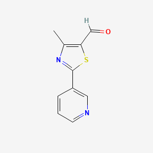 molecular formula C10H8N2OS B3030797 4-Methyl-2-(pyridin-3-yl)thiazole-5-carbaldehyde CAS No. 958443-39-5