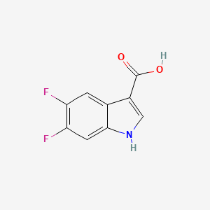 molecular formula C9H5F2NO2 B3030806 5,6-二氟-1H-吲哚-3-羧酸 CAS No. 959238-71-2